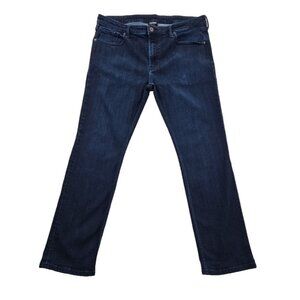 True Classic Jeans Men's 36x30 Dark Wash Stretch Straight Leg Relaxed Fit EUC